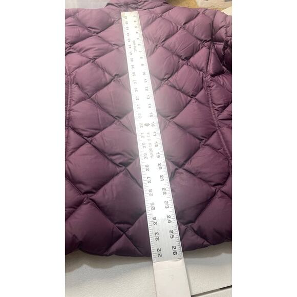Eddie Bauer Premium Goose Down Quilter Puffer Jacket Purple Sz XXL 700 Fill - Picture 4 of 11